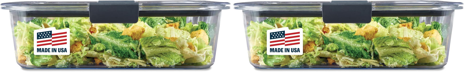 Rubbermaid Brilliance Food Storage Containers BPA Free Airtight Lids Ideal for Lunch Meal Prep & Leftovers Set of 5 (3.2 Cup)