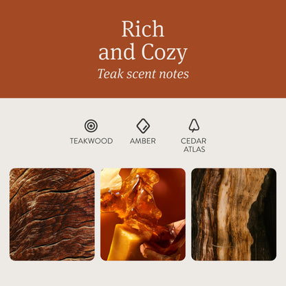 Drift Car Air Freshener - The Original Wood Air Freshener - Car Odor Eliminator - Long Lasting Scent - Auto Accessories - Metal Clip - Essential Oils - Clean Ingredients - Teak Scent Starter Kit (Copy)