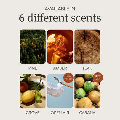 Drift Car Air Freshener - The Original Wood Air Freshener - Car Odor Eliminator - Long Lasting Scent - Auto Accessories - Metal Clip - Essential Oils - Clean Ingredients - Teak Scent Starter Kit (Copy)